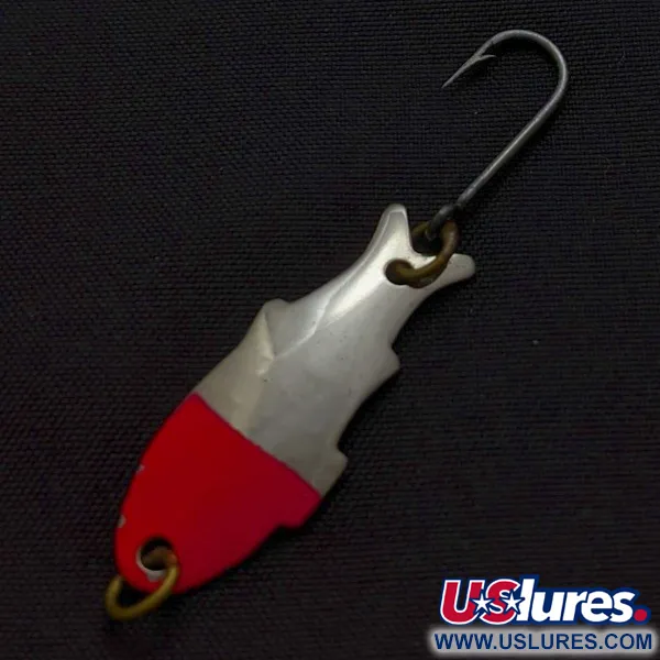 Vintage   Shoff's Triple Teazer, 1/32oz  Red / Nickel fishing spoon #24071
