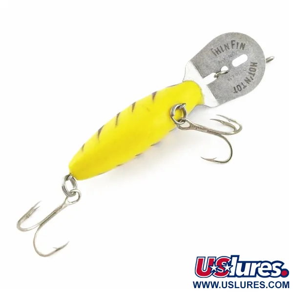Vintage   Storm Hot'N'Tot Thin Fin, 1/4oz yellow fishing lure #24074