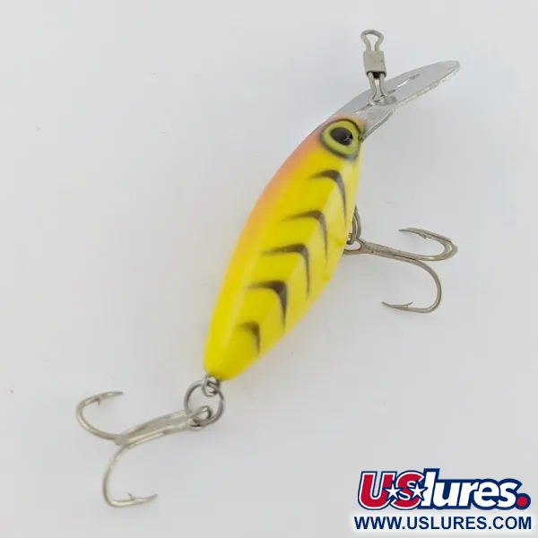 Vintage   Storm Hot'N'Tot Thin Fin, 1/4oz yellow fishing lure #24074
