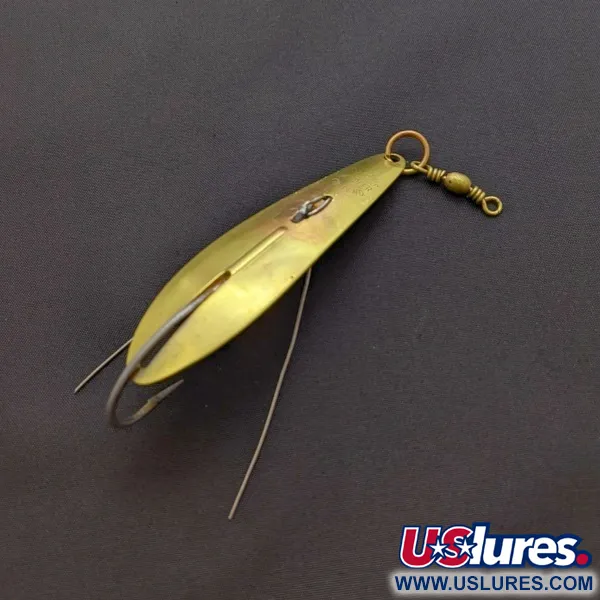 Vintage   Williams Weedler, 3/5oz Brass fishing spoon #24080