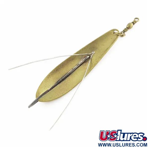 Vintage   Williams Weedler, 3/5oz Brass fishing spoon #24080