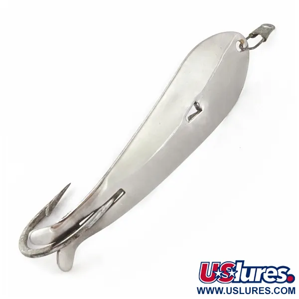 Vintage   EB Dipper Weedless, 3/16oz Nickel fishing spoon #24086