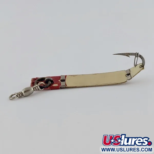 Vintage   South Bend  Trix-Oreno , 1/16oz white/red fishing spoon #24087