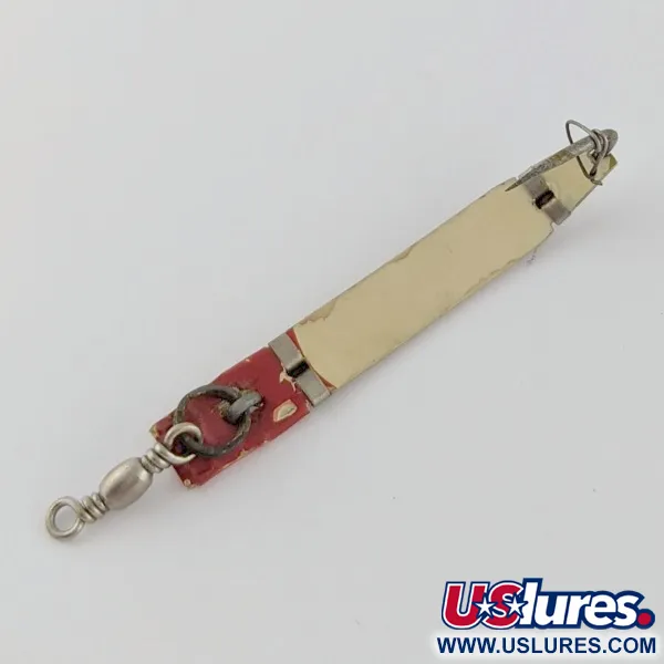 Vintage   South Bend  Trix-Oreno , 1/16oz white/red fishing spoon #24087