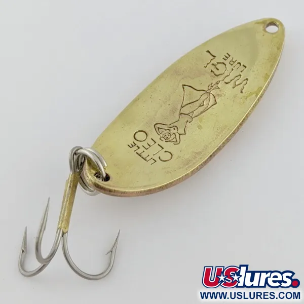 Vintage  Seneca Little Cleo (Hula Girl), 1/2oz nickel/gold fishing spoon #24089