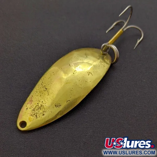 Vintage  Seneca Little Cleo (Hula Girl), 1/2oz gold fishing spoon #24090