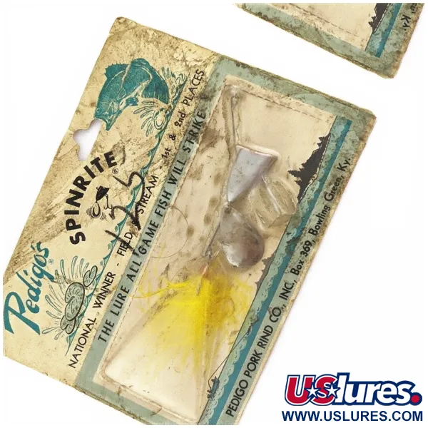   Pedigo's Spinrite, 1/2oz silver spinning lure #24092