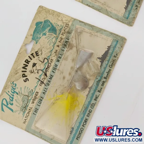   Pedigo's Spinrite, 1/2oz silver spinning lure #24092