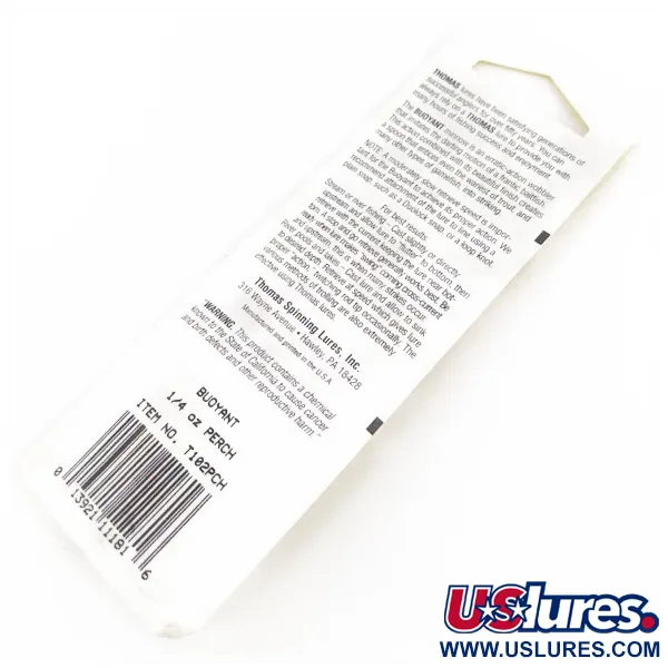   Thomas Buoyant, 1/4oz Perch fishing spoon #24133