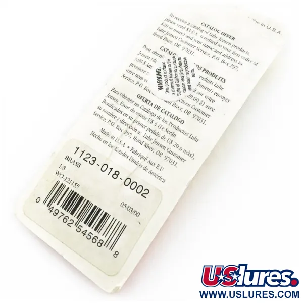   Luhr Jensen Lil' Kroc (Krocodile Stubby), 3/16oz gold fishing spoon #24100