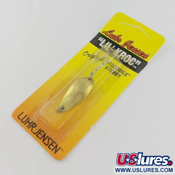   Luhr Jensen Lil' Kroc (Krocodile Stubby), 3/16oz gold fishing spoon #24100