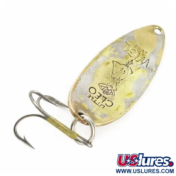 Vintage  Seneca Little Cleo (Hula Girl), 1/2oz  Brass fishing spoon #24103