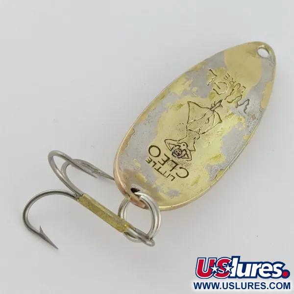 Vintage  Seneca Little Cleo (Hula Girl), 1/2oz  Brass fishing spoon #24103