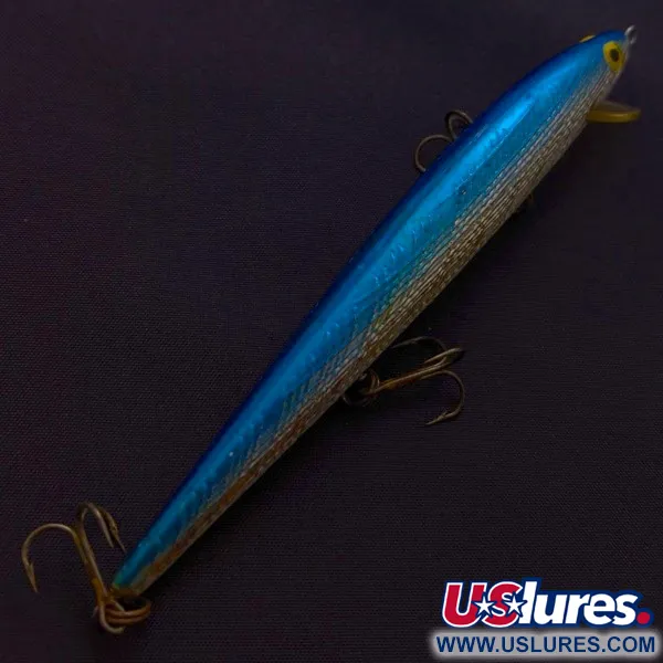 Vintage   Rebel Floater F12, 1/3oz SB (Silver/Blue) fishing lure #24105