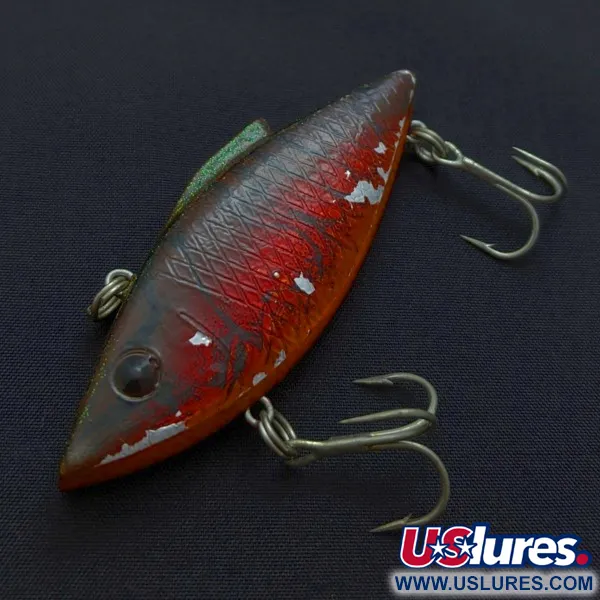 Vintage   Bill Lewis Rat-L-Trap, 1/2oz metallic red/black fishing lure #24106
