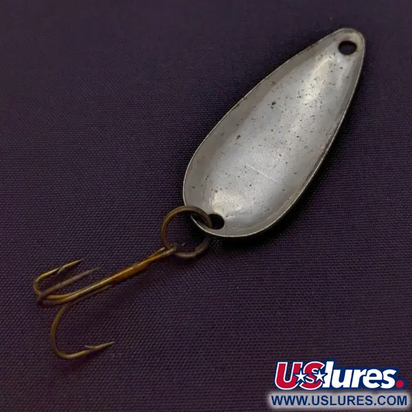 Vintage   Dura Pack Spoon, 3/16oz Nickel/Red/White fishing spoon #24110