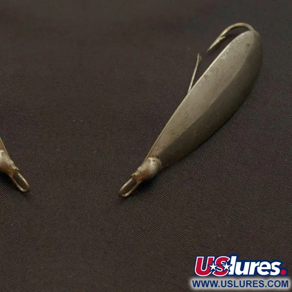 Vintage   Johnson Silver Minnow Weedless, 2/5oz nickel fishing spoon #24122