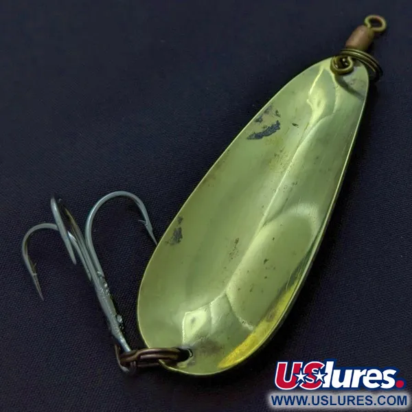 Vintage   Worth Chippewa, 3/5oz gold fishing spoon #24128