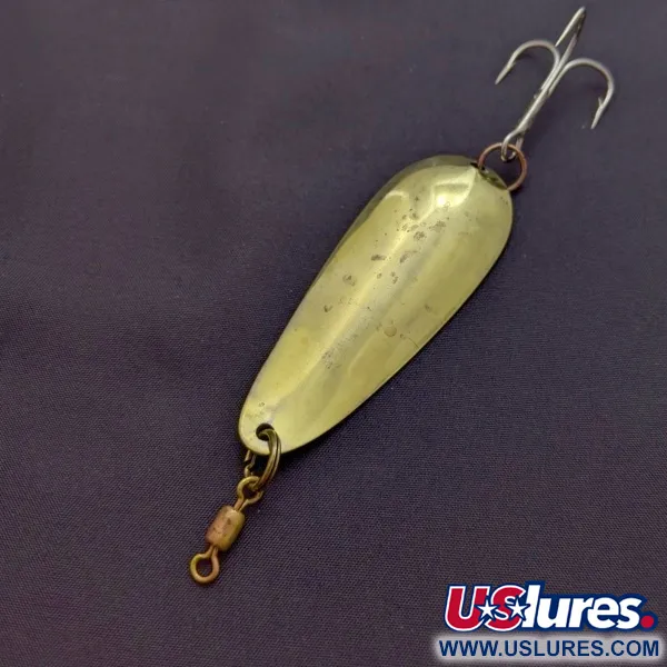 Vintage   Worth Chippewa, 3/5oz gold fishing spoon #24128