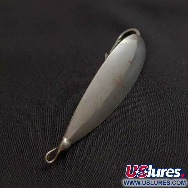 Vintage   Johnson Silver Minnow Weedless, 2/5oz silver fishing spoon #24129