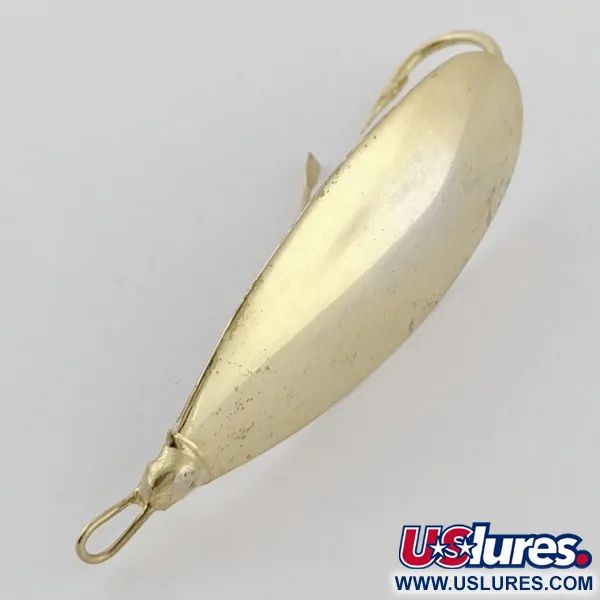 Vintage   Johnson Silver Minnow Weedless, 1/4oz gold fishing spoon #24130