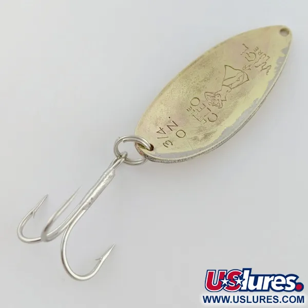 Vintage  Seneca Little Cleo (Hula Girl), 3/4oz  Brass fishing spoon #24139