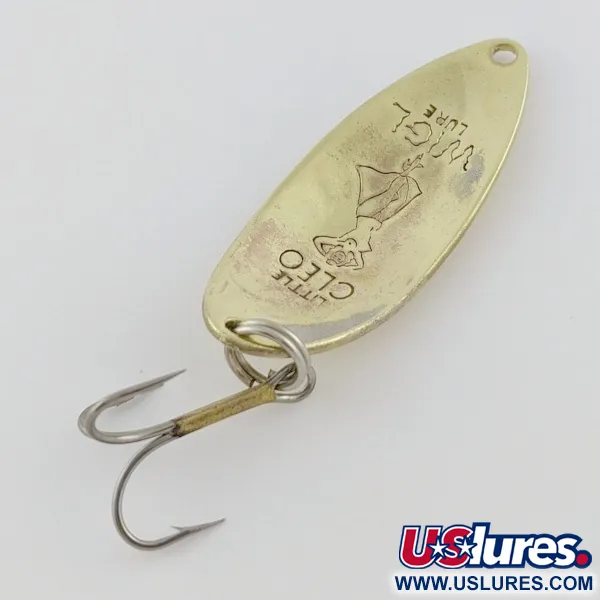 Vintage  Seneca Little Cleo (Hula Girl), 1/2oz  Brass fishing spoon #24144