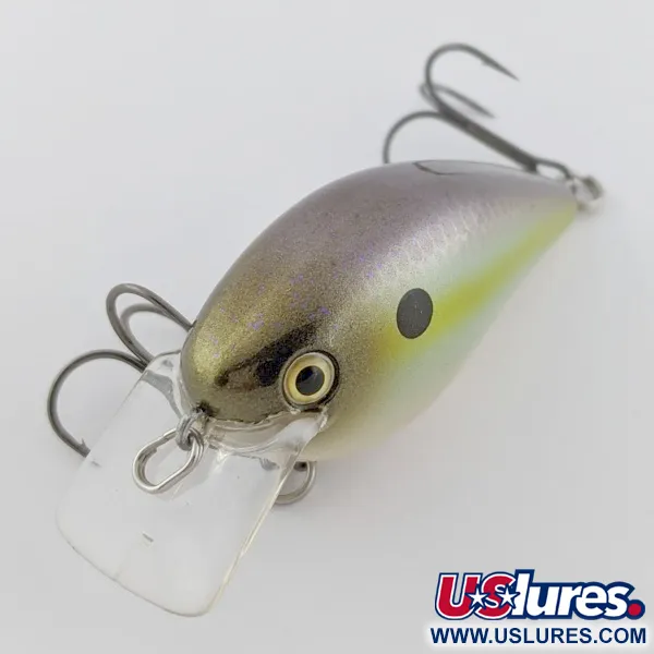 Vintage   Strike King KVD 1.5 Silent square bill, 2/5oz Olive Sexy Shad fishing lure #24145