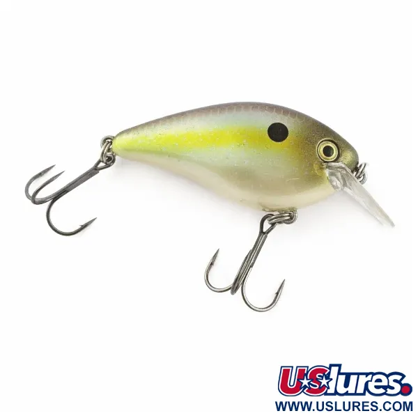 Vintage   Strike King KVD 1.5 Silent square bill, 2/5oz Olive Sexy Shad fishing lure #24145