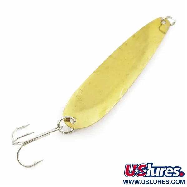 Vintage   Hicks Tackle, 2/5oz gold fishing spoon #24150