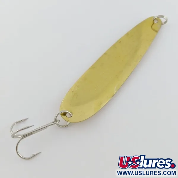 Vintage   Hicks Tackle, 2/5oz gold fishing spoon #24150