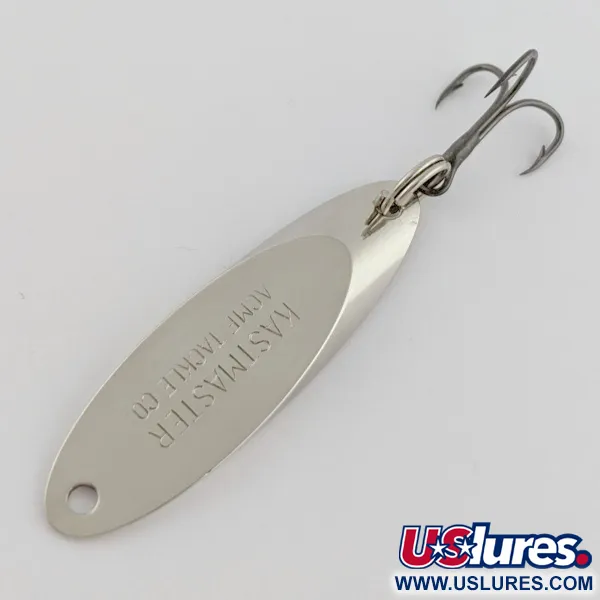 Vintage  Acme  Kastmaster, 1/4oz nickel fishing spoon #24153