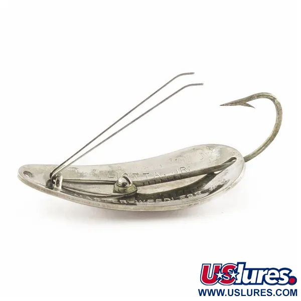 Vintage   Master Weedless Lotta Junior, 2/5oz silver fishing spoon #24158