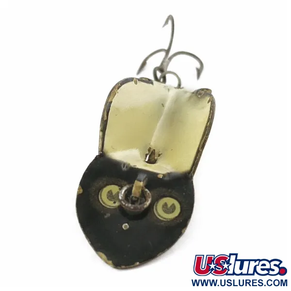 Vintage   Buck Perry spoonplug, 1/4oz Black/White fishing spoon #24162