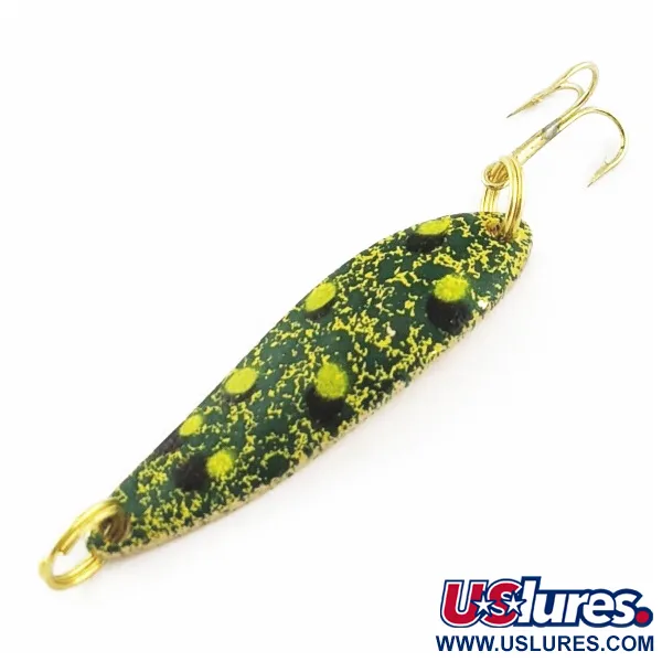 Vintage   Acme Fiord Spoon, 1/4oz Frog fishing spoon #24166