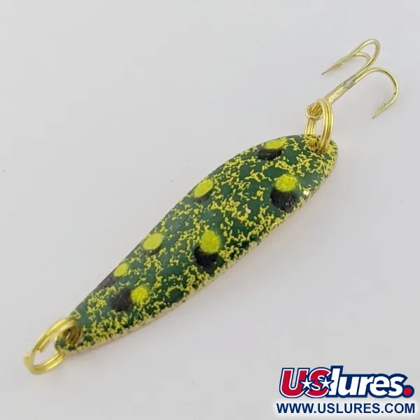 Vintage   Acme Fiord Spoon, 1/4oz Frog fishing spoon #24166