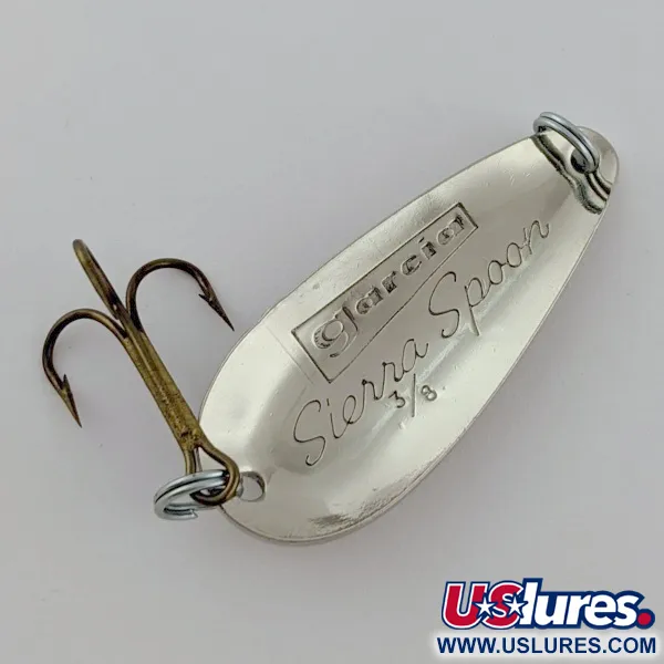 Vintage  Abu Garcia  Garcia Sierra Spoon, 2/5oz Silver fishing spoon #24169