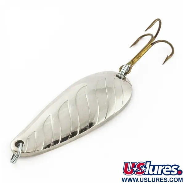 Vintage  Abu Garcia  Garcia Sierra Spoon, 2/5oz Silver fishing spoon #24169