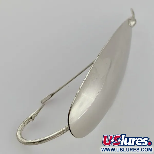 Vintage   Johnson Silver Minnow Weedless, 3/4oz silver fishing spoon #24170