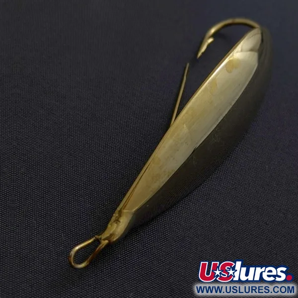 Vintage   Johnson Silver Minnow Weedless, 3/4oz gold fishing spoon #24171