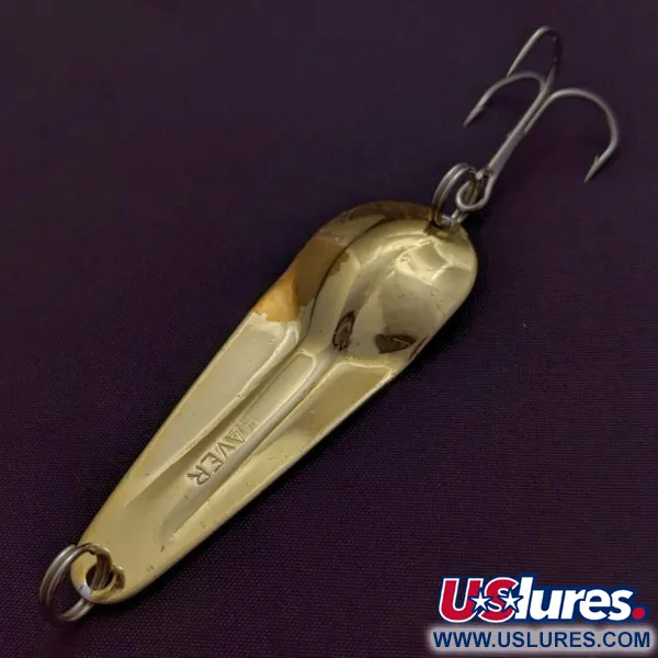 Vintage   James Aitken Haver, 2/5oz gold fishing spoon #24172