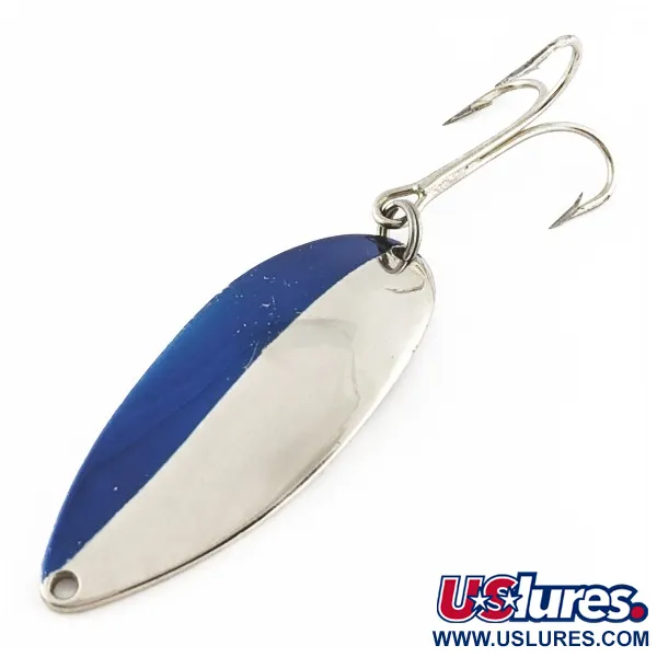 Vintage  Seneca Little Cleo (Hula Girl), 3/4oz nickel/blue fishing spoon #24174