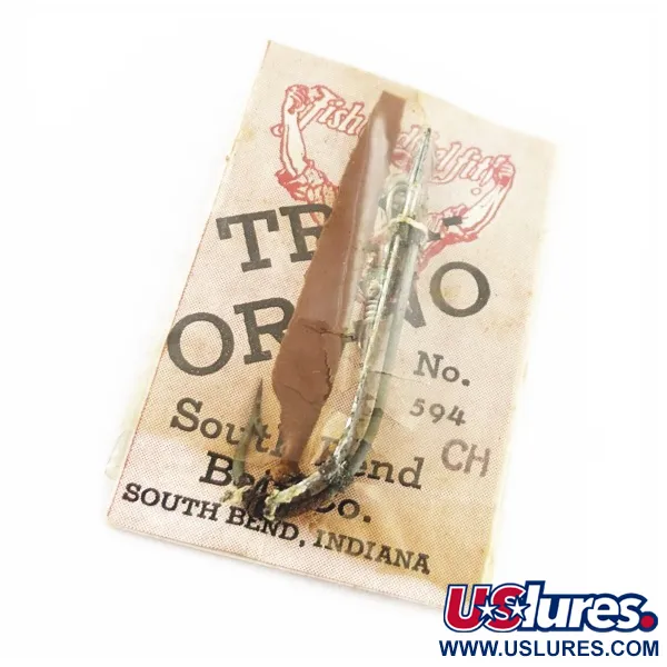   South Bend Trix-Oreno 594, 1/16oz silver/red fishing spoon #24177