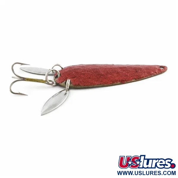 Vintage  Marathon Bait Company Marathon, 3/5oz white/red fishing spoon #24180