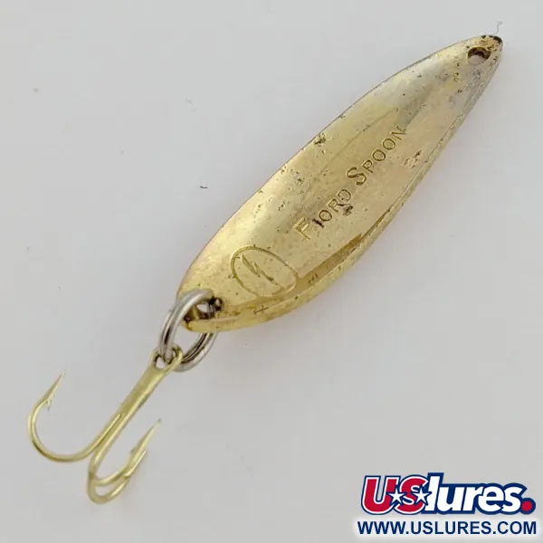 Vintage   Acme Fiord Spoon Jr Lightning (50s), 1/4oz gold fishing spoon #24184