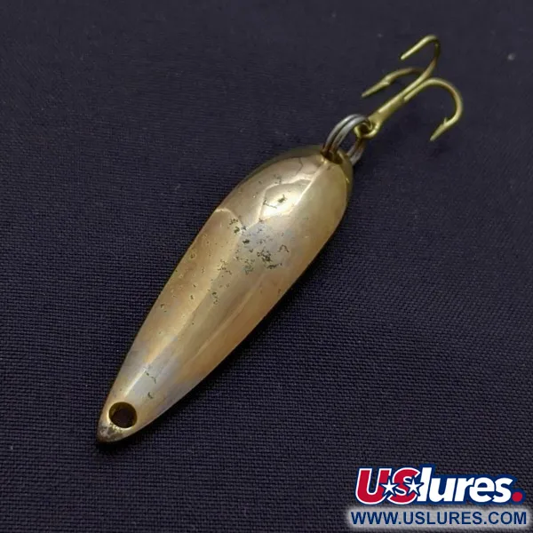 Vintage   Acme Fiord Spoon Jr Lightning (50s), 1/4oz gold fishing spoon #24184