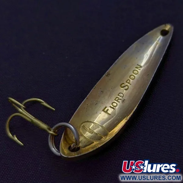 Vintage   Acme Fiord Spoon Jr Lightning (50s), 1/4oz gold fishing spoon #24184