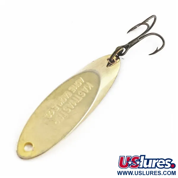 Vintage  Acme Kastmaster, 1/4oz gold fishing spoon #24185