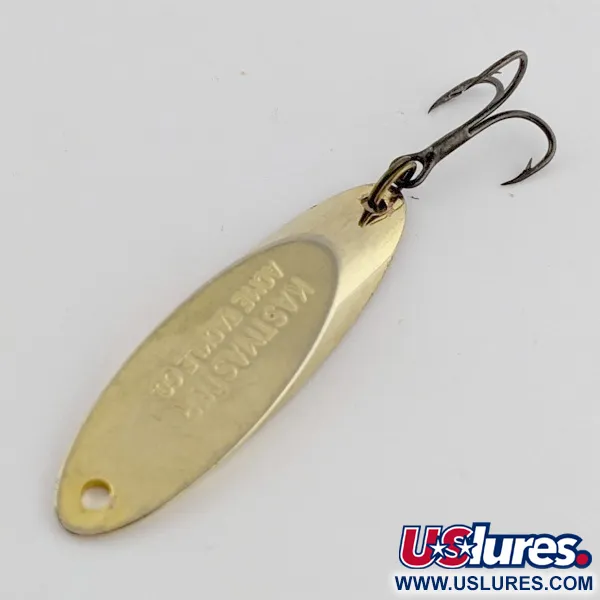 Vintage  Acme Kastmaster, 1/4oz gold fishing spoon #24185