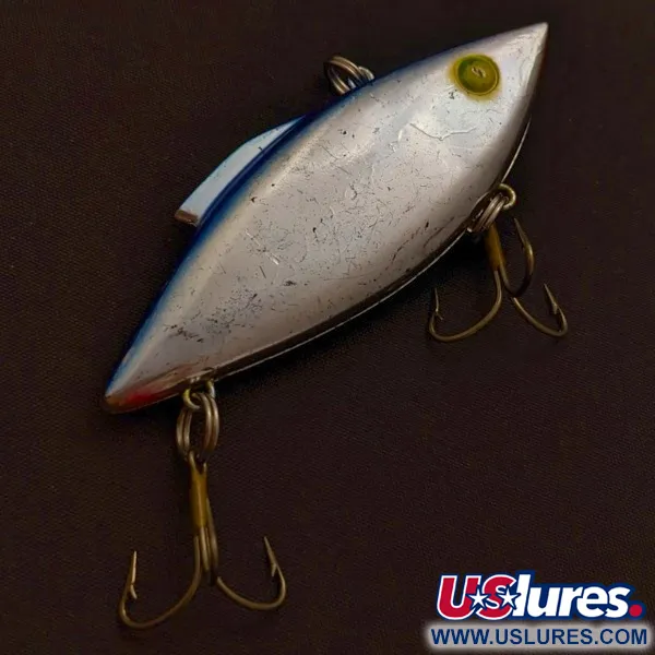 Vintage   Bill Lewis Rat-L-Trap, 1/2oz Nickel Blue Back fishing lure #24188